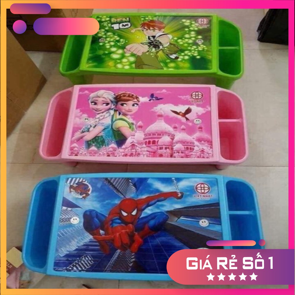 Bàn học cho bé -BÀN HỌC NHỰA TRẺ EM Việt Nhật tiện dụng Cỡ To-Nhỏ. Đủ màu. vh1 h09