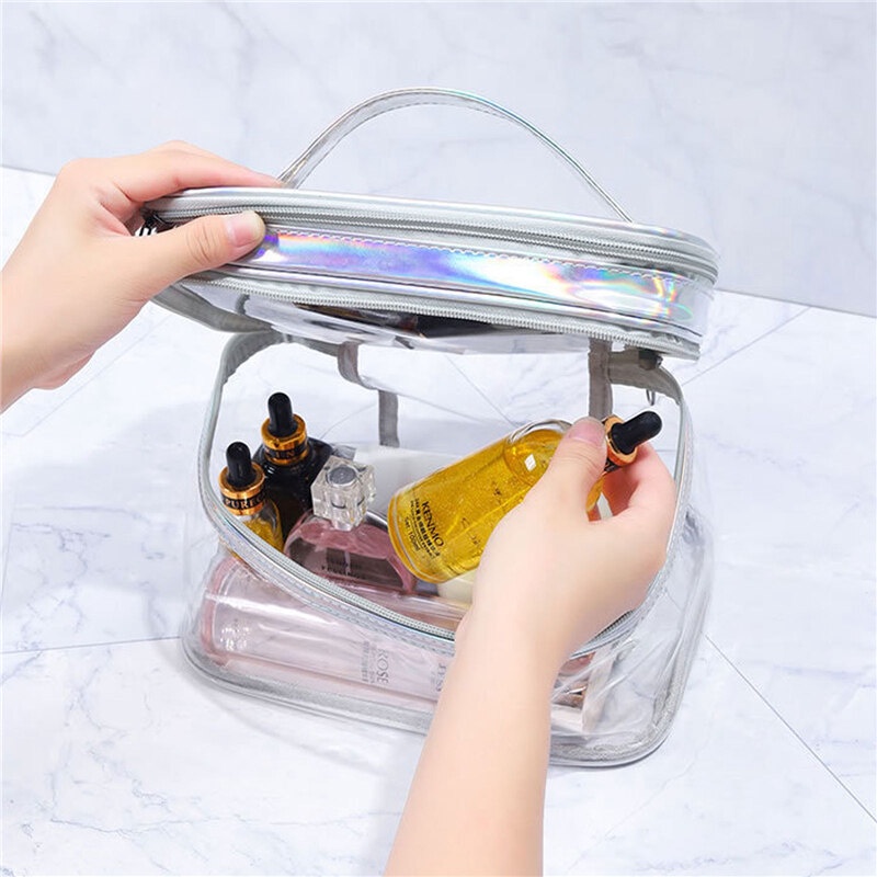 Túi đựng đồ trang điểm EverToner trong suốt tiện lợi để mang theo