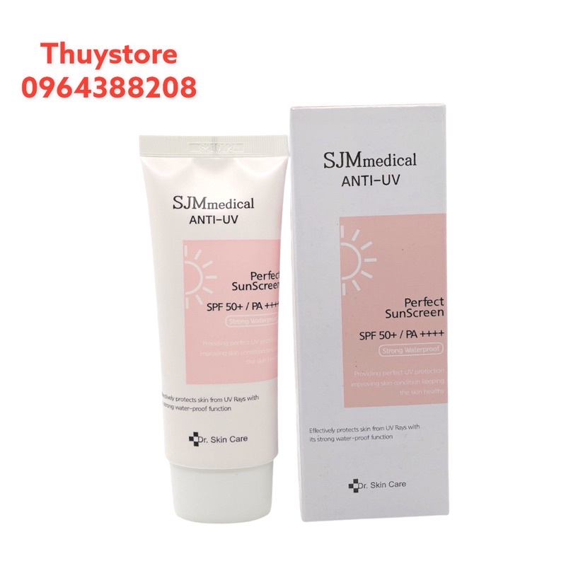 [Chính Hãng] Kem Chống Nắng Nâng Tone Da Dịu Nhẹ SJMmedical Anti-UV Perfect Sunscreen SPF 50+\PA