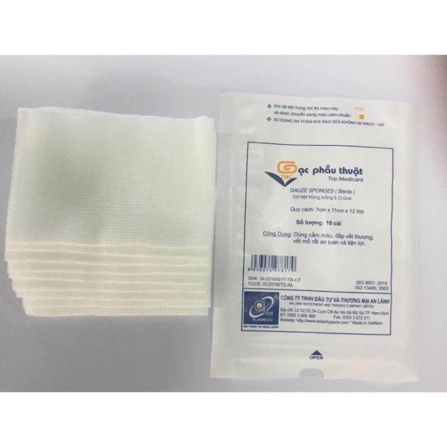 GẠC PHẪU THUẬT TIỆT TRÙNG,BỊCH/50 GÓI