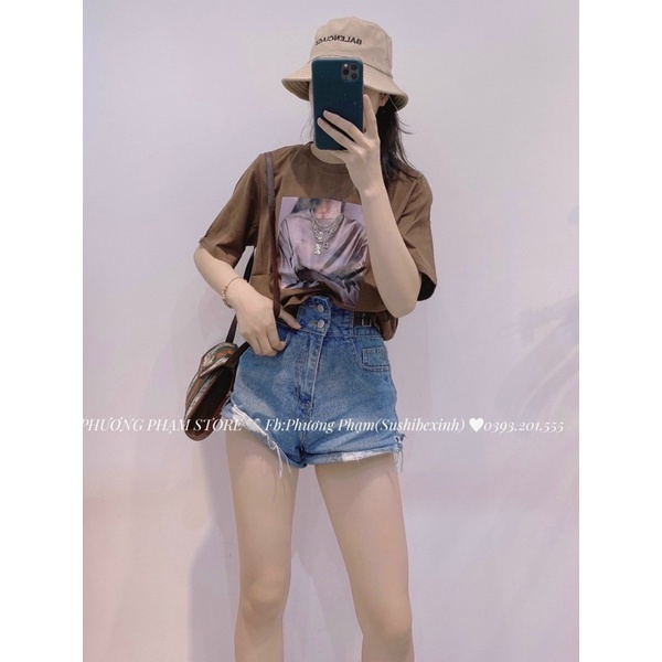 áo phông hình đính đá hàng chuẩn wendi QC | BigBuy360 - bigbuy360.vn