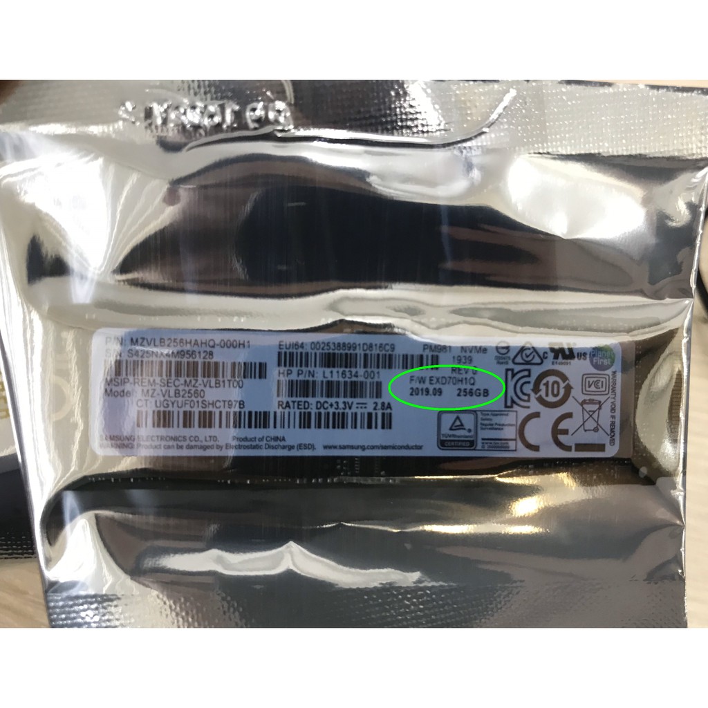 Ổ cứng SSD Samsung NVMe PM981 / PM981a  M.2 PCIe Gen3 x4 256GB / 512GB - OEM 970 EVO Pro MZ-VLB256HAHQ