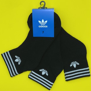 Pack 3 đôi tất vớ adidas tref ank sck hc authentic đen