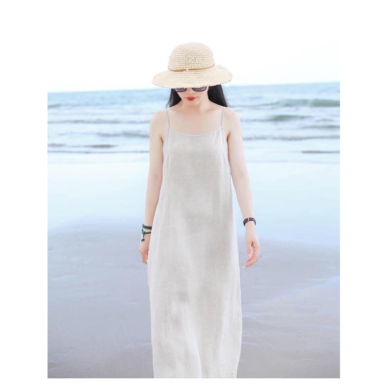 đầm 2 dây, bộ mặc nhà, maxi đi biển đũi linen cao cấp | BigBuy360 - bigbuy360.vn