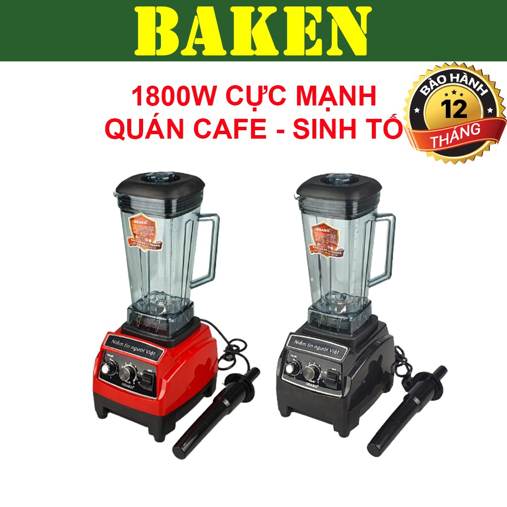 Máy Xay Sinh Tố Công Nghiệp OSAKO OS-1800 - Công Suất Lớn 1800w - BAKEN