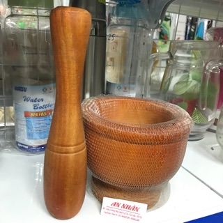 [hot] Bộ chày cối gỗ siêu tiện dụng- nhà nhà đều có