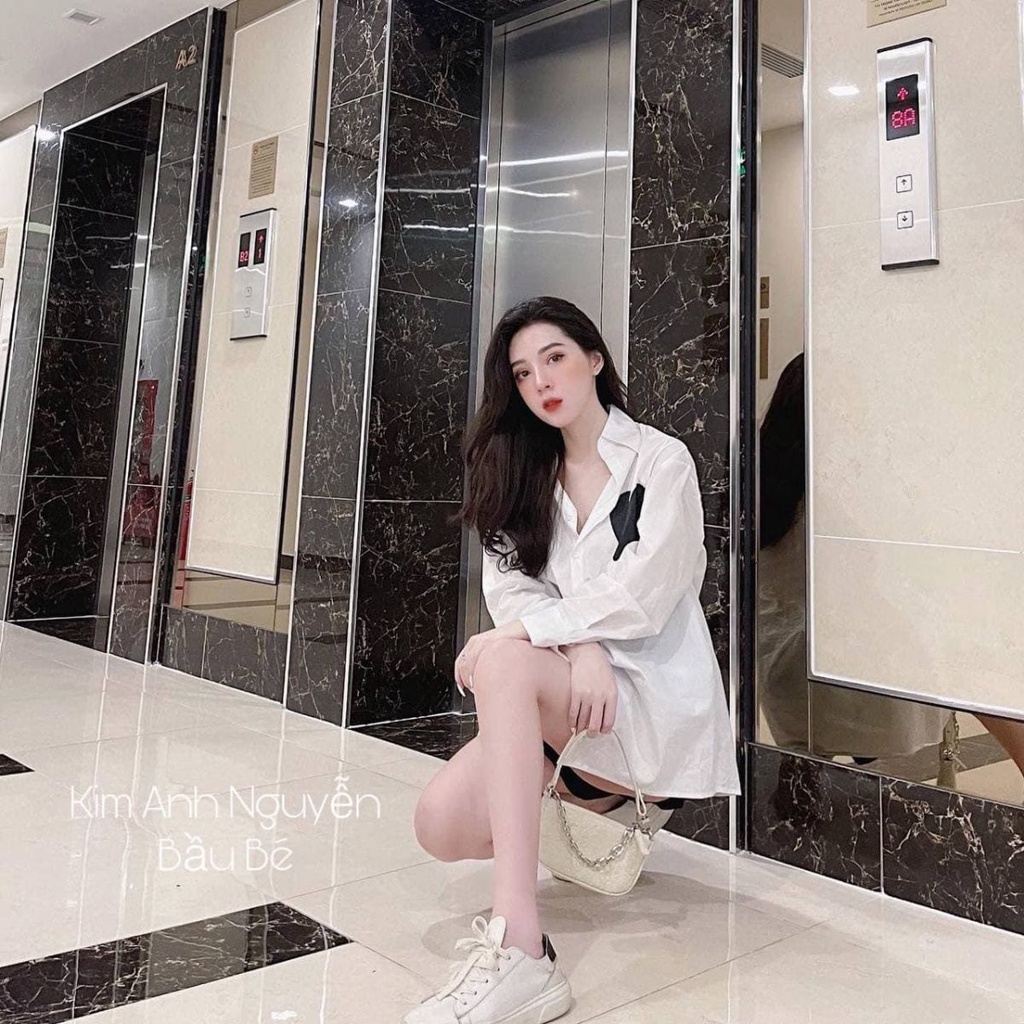 Áo Sơ Mi in Hình Tim Ngực Trái