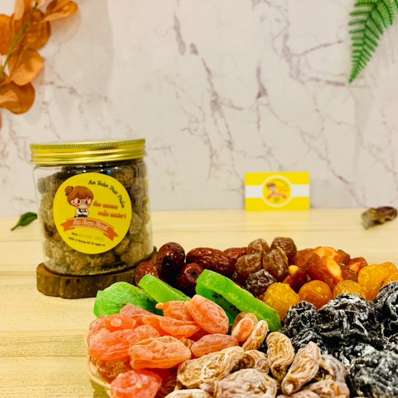 Ô Mai Mơ Gừng  Hũ 355G Xí Muội Cao Cấp Chuẩn Vị Ngọt - Chua Dịu Thơm Ngon Giảm Ho Khản Tiếng , Long Đờm