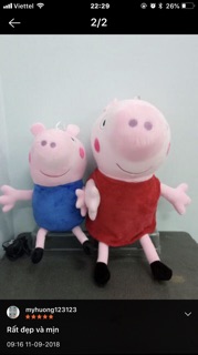 thú bông heo peppa 50cm