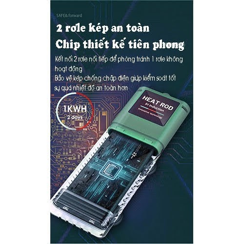 [hot sale]Sưởi bể cá PTC cảm ứng IH thông minh 5G