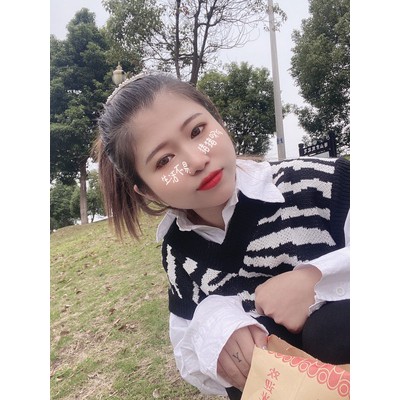 [Hàng order] Áo len ghi lê áo len họa tiết áo len không tay dáng rộng A292 | BigBuy360 - bigbuy360.vn