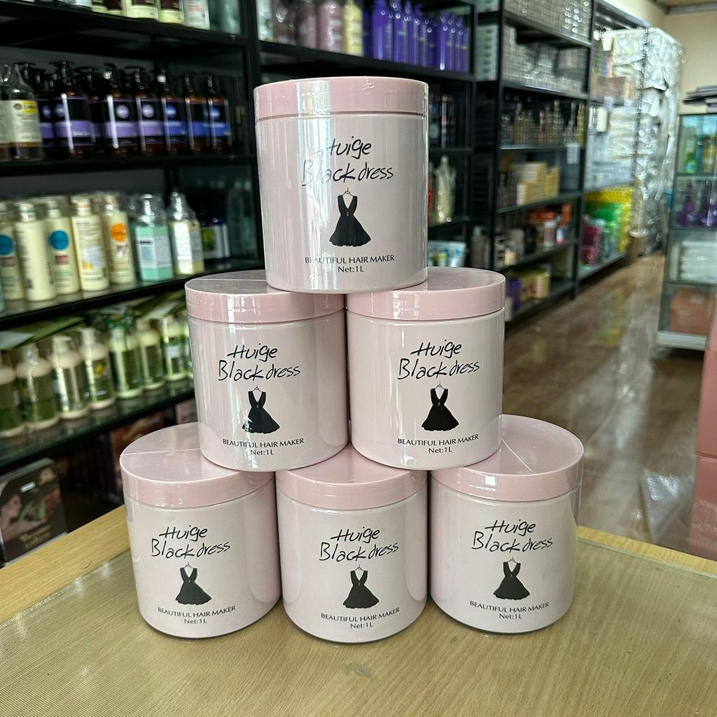 Kem ủ xả tóc Huige Huiger Black dress váy đen dầu hấp tóc mềm mượt ngay lần đầu tiên 1000ml oasis 500ml MPQO