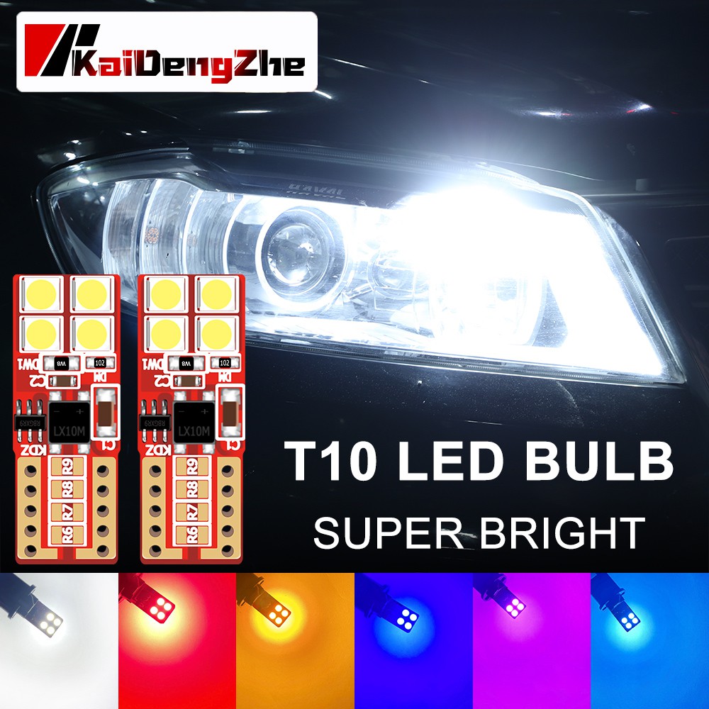 Đèn led 8 bóng t10 w5w 194 168 12v thích hợp cho xe hơi