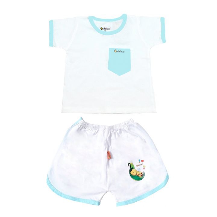 Bộ quần áo sơ sinh 100% cotton cute cho bé Babiboo BBC25