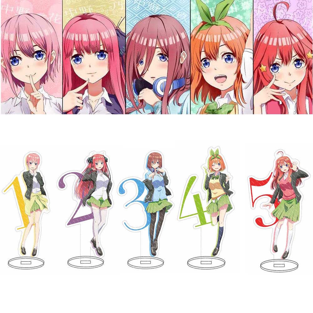 Mô Hình Nhân Vật Nakano Miku Hai Mặt Bằng Acrylic