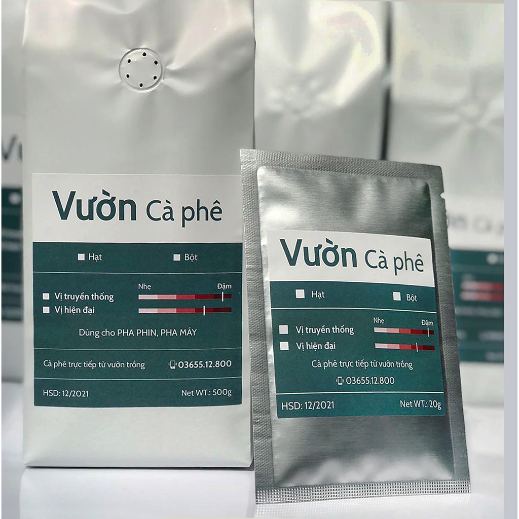 1KG Cà phê VỊ TRUYỀN THỐNG, Robusta nguyên chất rang xay, pha phin pha máy Vườn Cà phê