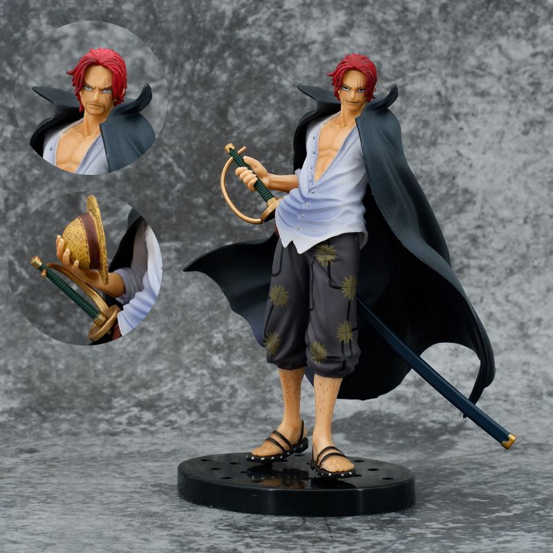 18cm One Piece Red-haired Shanks New World Four Emperors Boxed Figures Ornaments Doll Model Shanks Action Figure Kawaii Toys