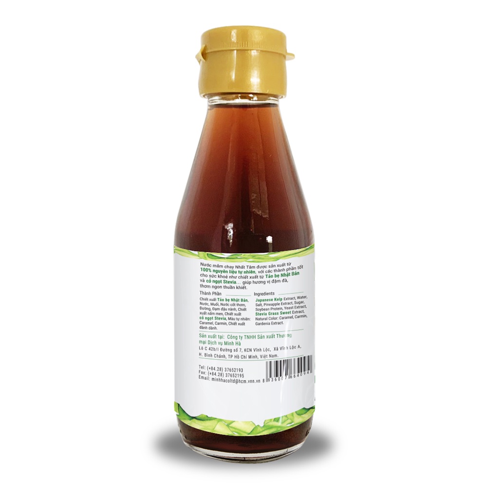 Nước mắm chay nguyên chất 180ml - Thương hiệu Nhất Tâm