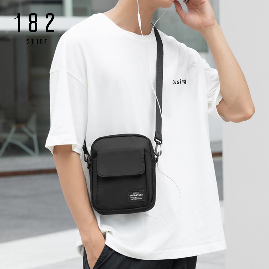 Túi Đeo Chéo Unisex Nam Nữ Nhỏ Gọn Thời Trang Phong Cách Nhật Bản Hiện Đại Vải Chống Nước Cao Cấp - The Black Box | BigBuy360 - bigbuy360.vn