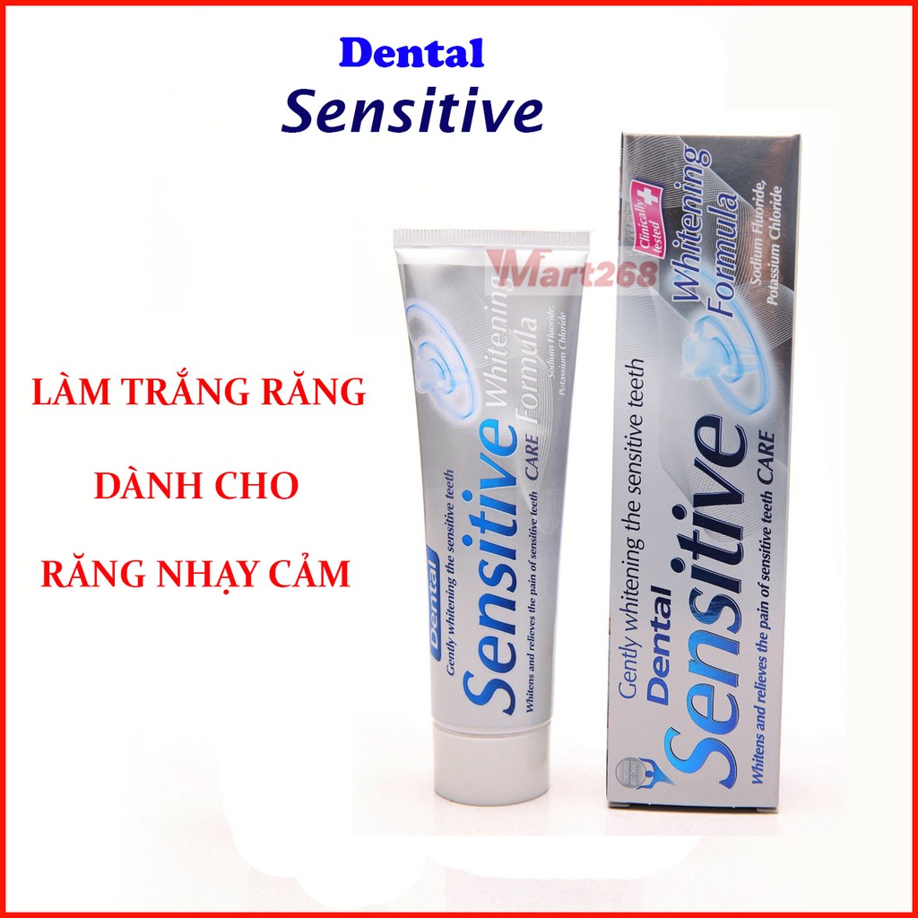 Kem Đánh Răng Dental Sensitive 100M lTrắng Sáng, Chắc Răng, Giảm Ê Buốt, Bảo Vệ Toàn Diện Răng Nhạy Cảm