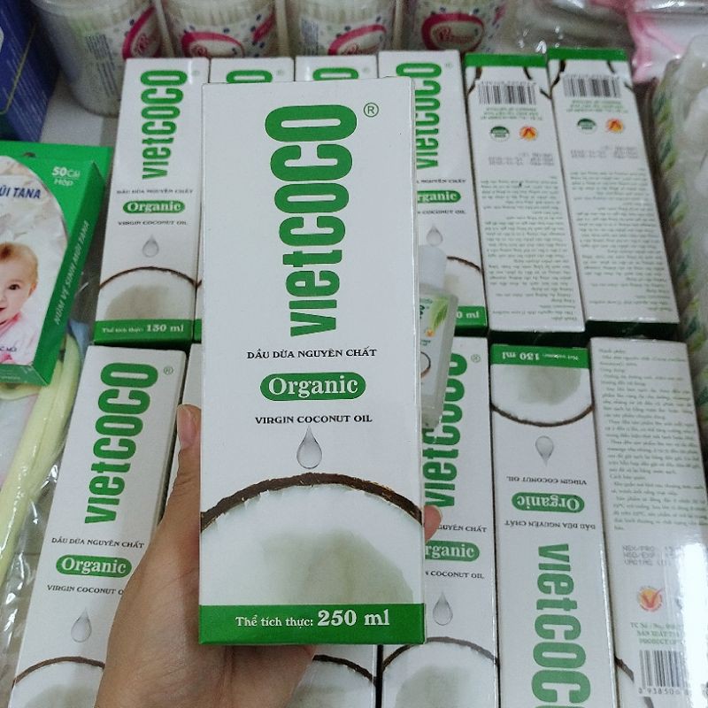 Dầu dừa VIETCOCO 250ml dầu dừa nguyên chất dầu dừa ép lạnh từ cơm dừa tươi chất lượng cao | BigBuy360 - bigbuy360.vn