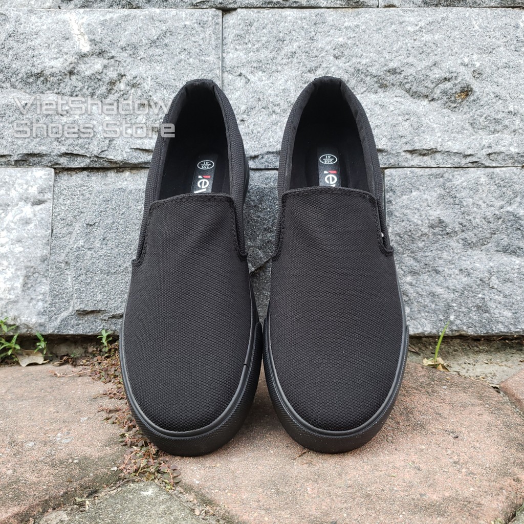 Slip on nam - Giày lười vải nam LEYO - Chất liệu vải polyester màu (đen) full và (xanh) than full - Mã SP A7522 | BigBuy360 - bigbuy360.vn