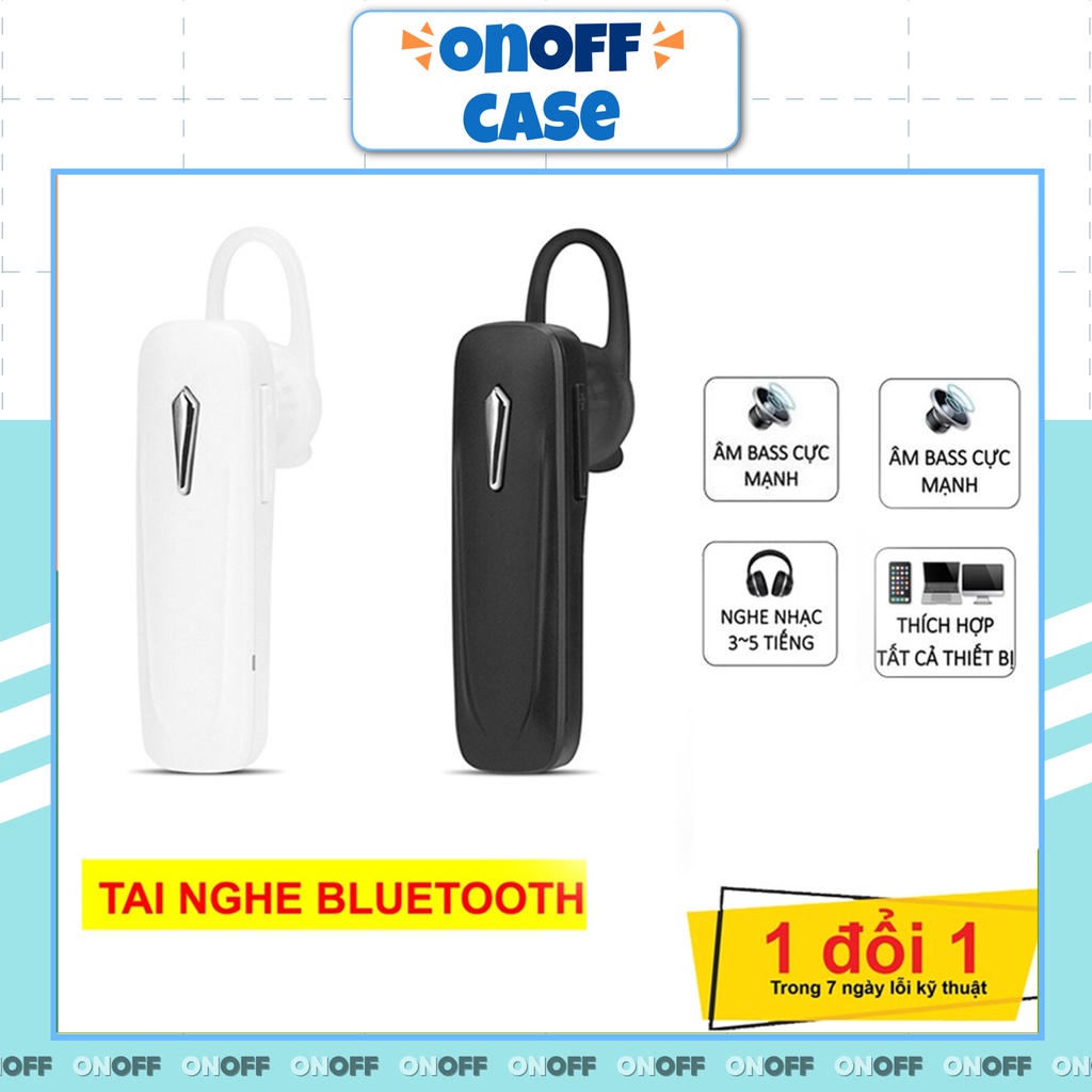 Tai Nghe Một Bên Không Dây M165, Kết Nối Bluetooth V4.1, Có Mic Đàm Thoại.( Lỗi 1 Đổi 1 Trong 3 Ngày)