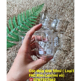 cốc đo lượng 50ml thủy tinh
