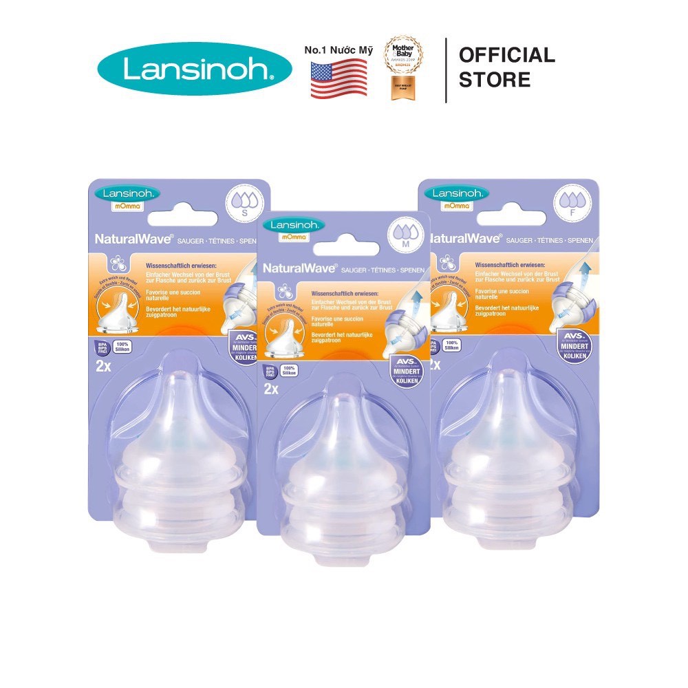 Núm vú Lansinoh ( Đủ size) (CAM KẾT CHÍNH HÃNG)