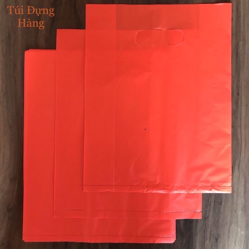 1c Túi nilon đựng hàng siêu đẹp, siêu dai, siêu tiết kiệm, siêu rẻ, màu đỏ nhiều size khác nhau