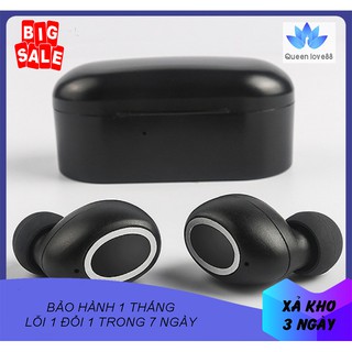 [Xả kho 3 ngày] Tai nghe Bluetooth D015 cảm ứng vân tay,tai nghe không dây- chống nước, tự động kết nối-[Queenlove88]