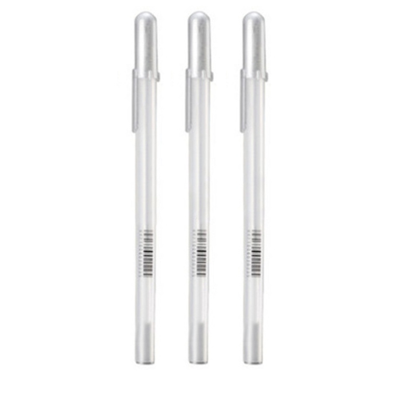 Set 3 Bút Mực Gel Màu Trắng Dành Cho Vẽ Tranh Giấy Tối