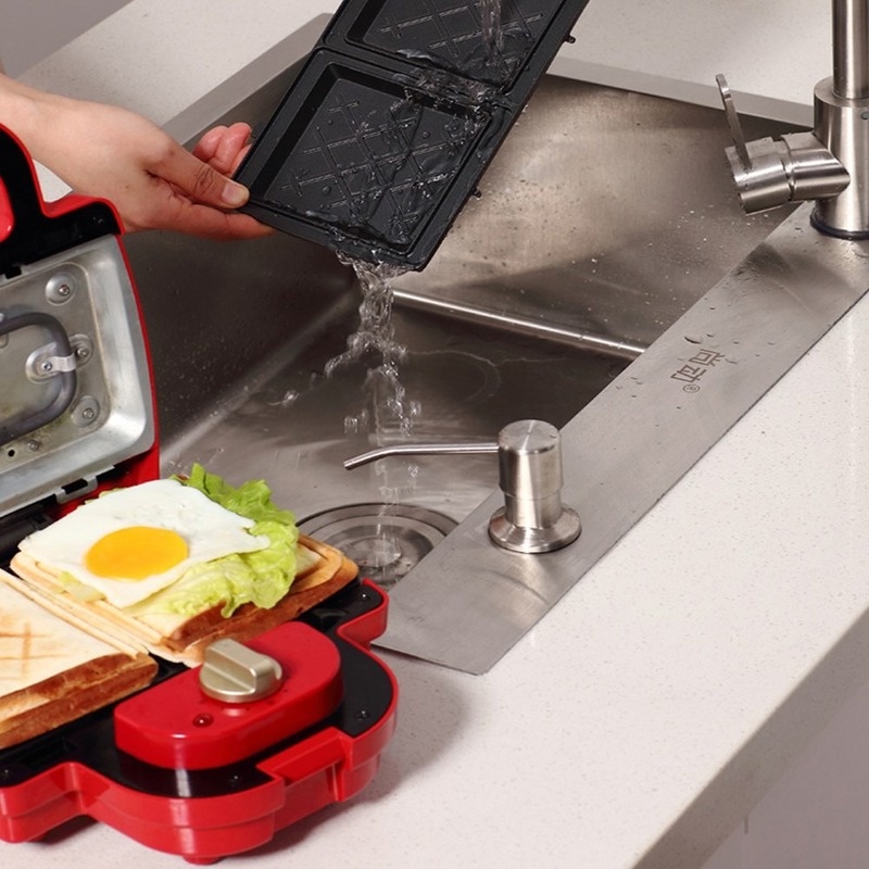 Máy Nướng Bánh Sandwich 30 Phút 750-watts 5 Trong 1 Chống Dính Có Thể Tháo Rời