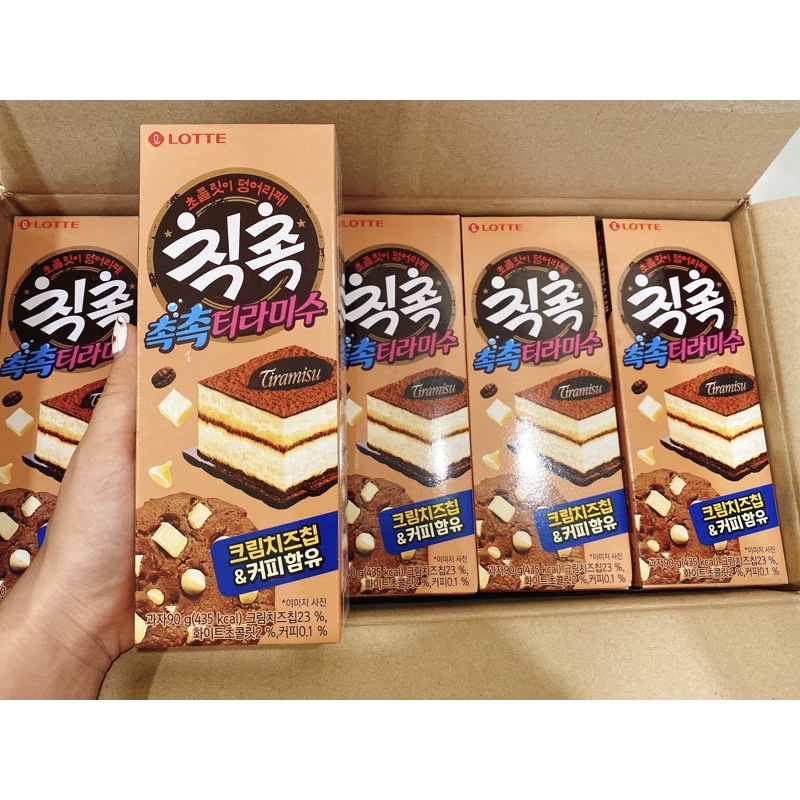 [HÀNG HÀN] Bánh Lotte Cookies vị Tiramisu hộp 90gr.