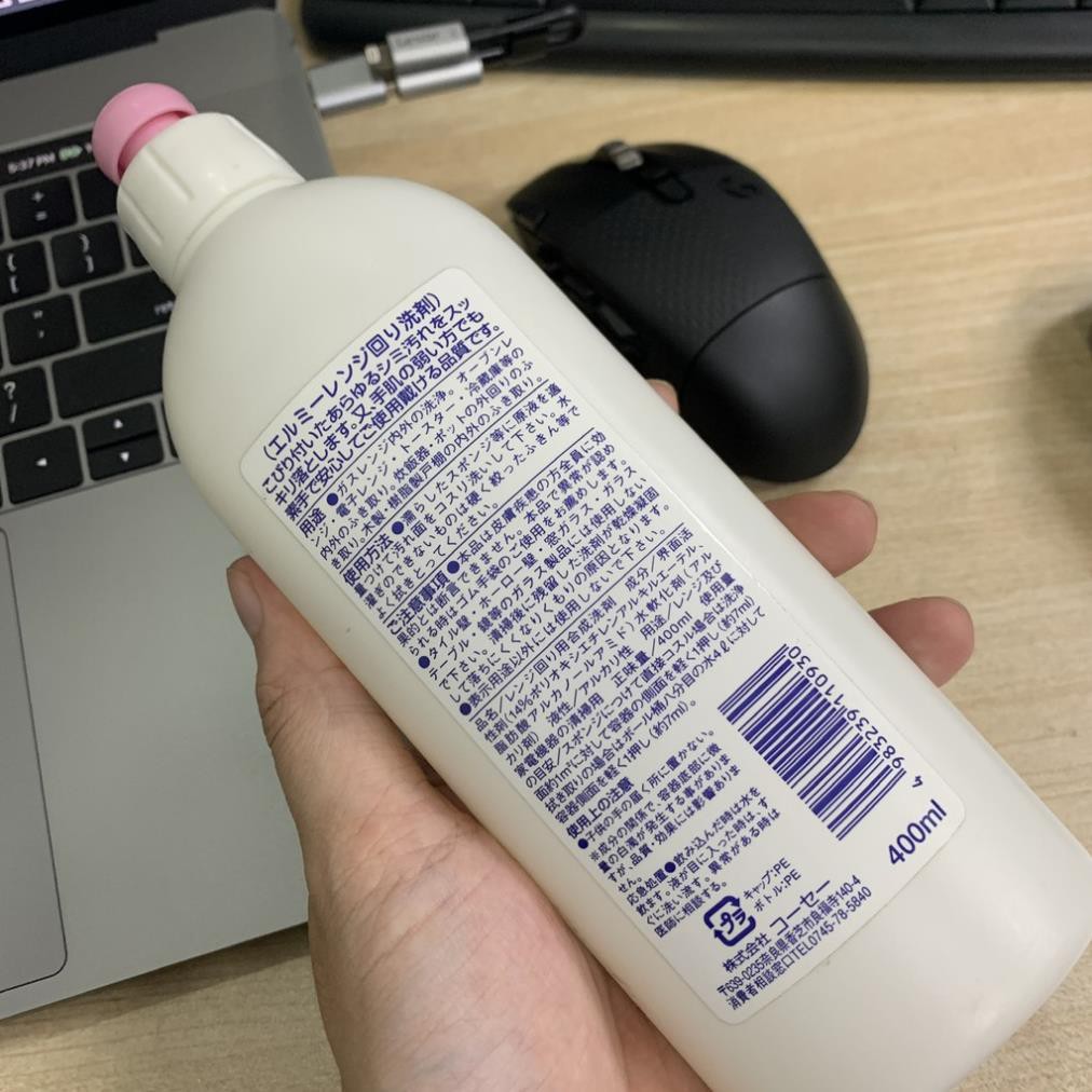 Nước vệ sinh bếp từ, bếp gas, bếp điện Elmie Nhật Bản dành cho da nhạy cảm - Chai 400ml