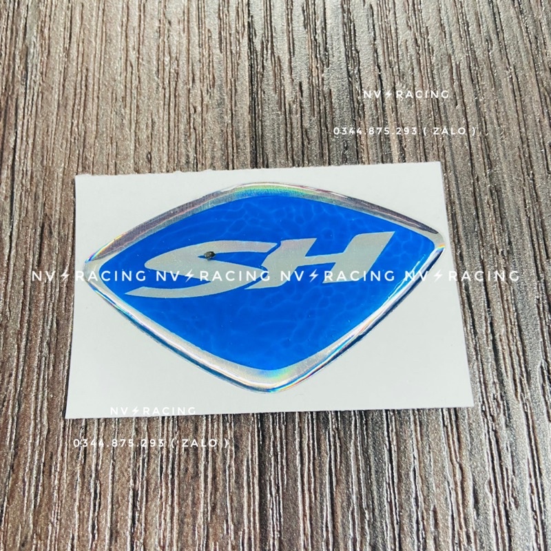 Tem logo chữ SH dán mặt nạ trước chống thấm nước và bay màu