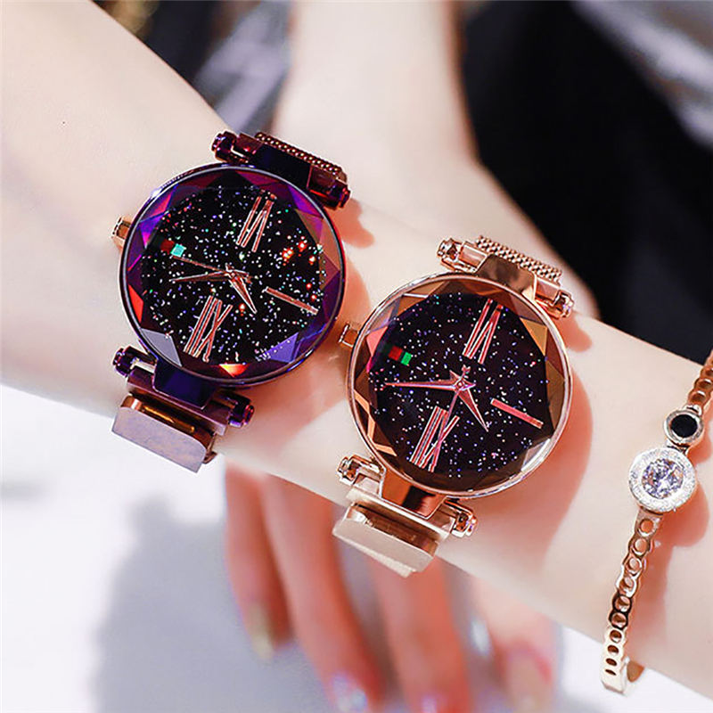 ZOLFA Elegant Starry Sky Ladies Quartz Watch Fashion Magnet Clasp Ladies Analog Watch Alloy Women Exquisite Wrist Accessories Đồng hồ nữ