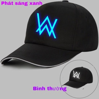 Nón kết nón lưỡi trai dạ quang phát sáng xanh