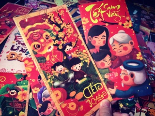 Combo 100 bao lì xì thuần Việt