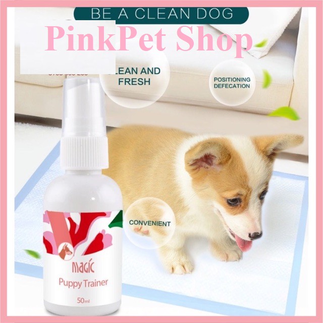 Xịt Vệ Sinh Đúng Chỗ Dạy Chó Đi Vệ Sinh Đúng Chỗ Magic Puppy Trainer 50ml