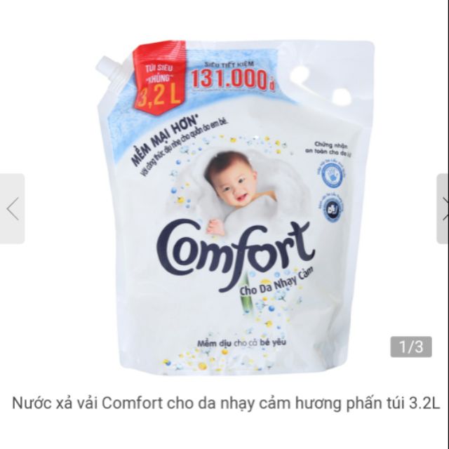 Comfort nước xả vải cho da nhạy cảm 3,2l