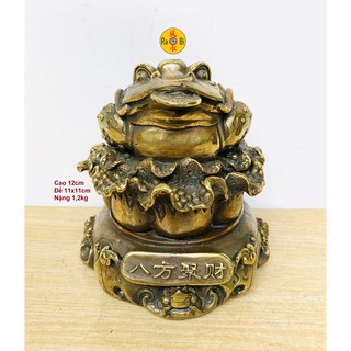 Cóc Bắp Cải Bát Phương Chiêu Tài - Tượng Đồng Phong Thủy