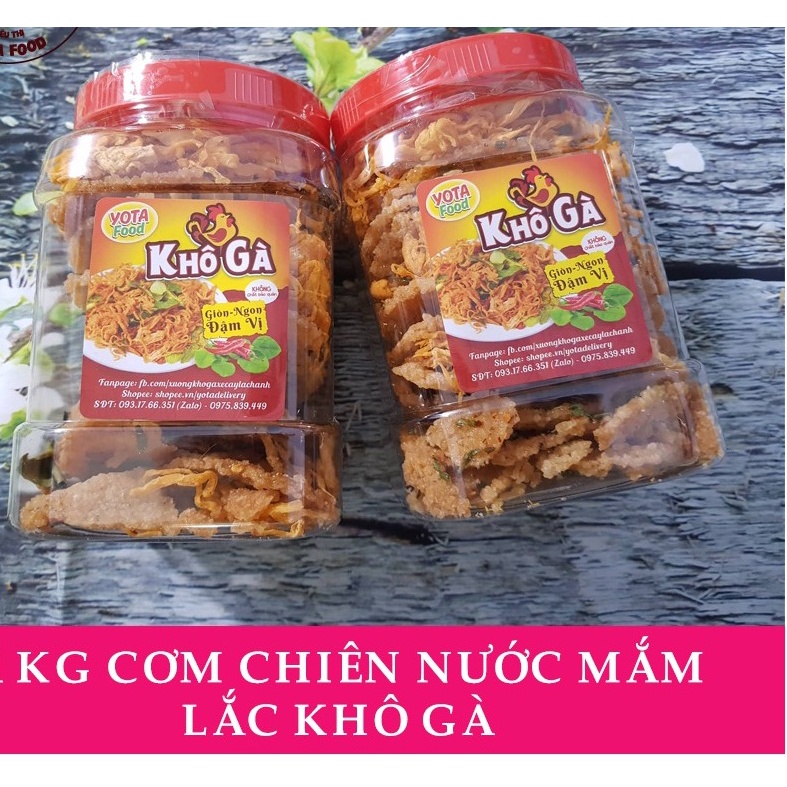 Cơm Cháy Mắm Hành & Cơm Cháy Lắc Khô Gà Loại Ngon 500Gr(Ít vụn - Giòn ngon - Có 2 Sự Lựa Chọn đậm vị ) 1Kg DAV0028 | BigBuy360 - bigbuy360.vn