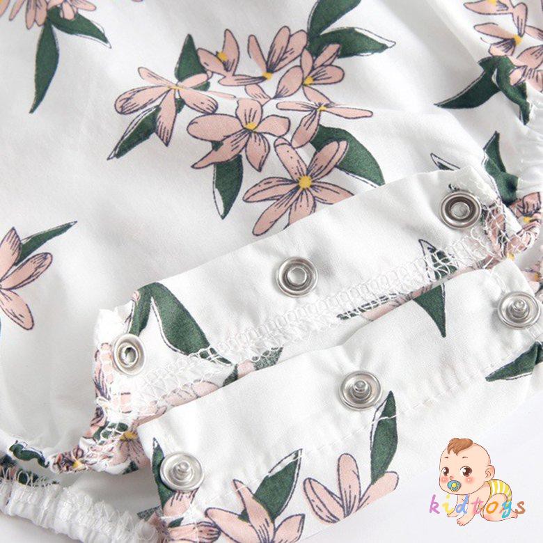 Jumpsuit Sát Nách Hoạ Tiết Hoa Màu Hồng Cho Bé Brs7046