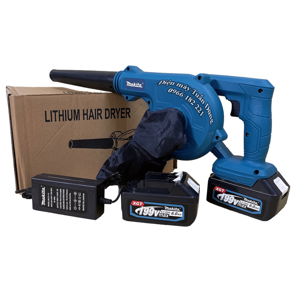 Máy thổi bụi dùng pin MAKITA 199V Thổi sạch sẽ mọi ngóc ngách sân vườn nhà bạn - Có bán thân máy KHÔNG PIN