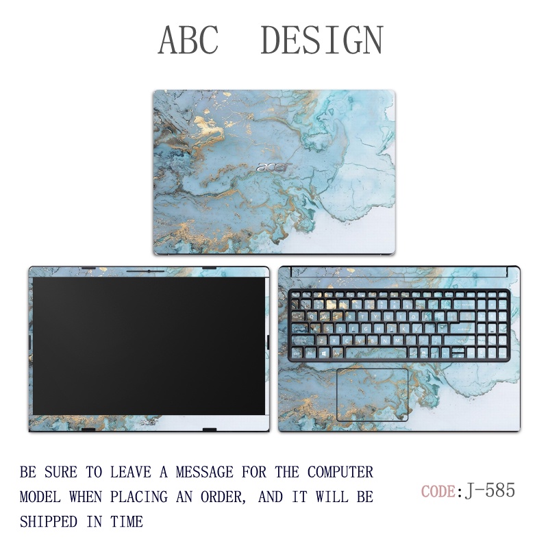 Bộ 3 Miếng Dán Bảo Vệ Laptop 14 "Họa Tiết Đá Hoa Cương Cho ACER ASPIRE 3 ASPIRE 5 A514 A514-53 A514-54