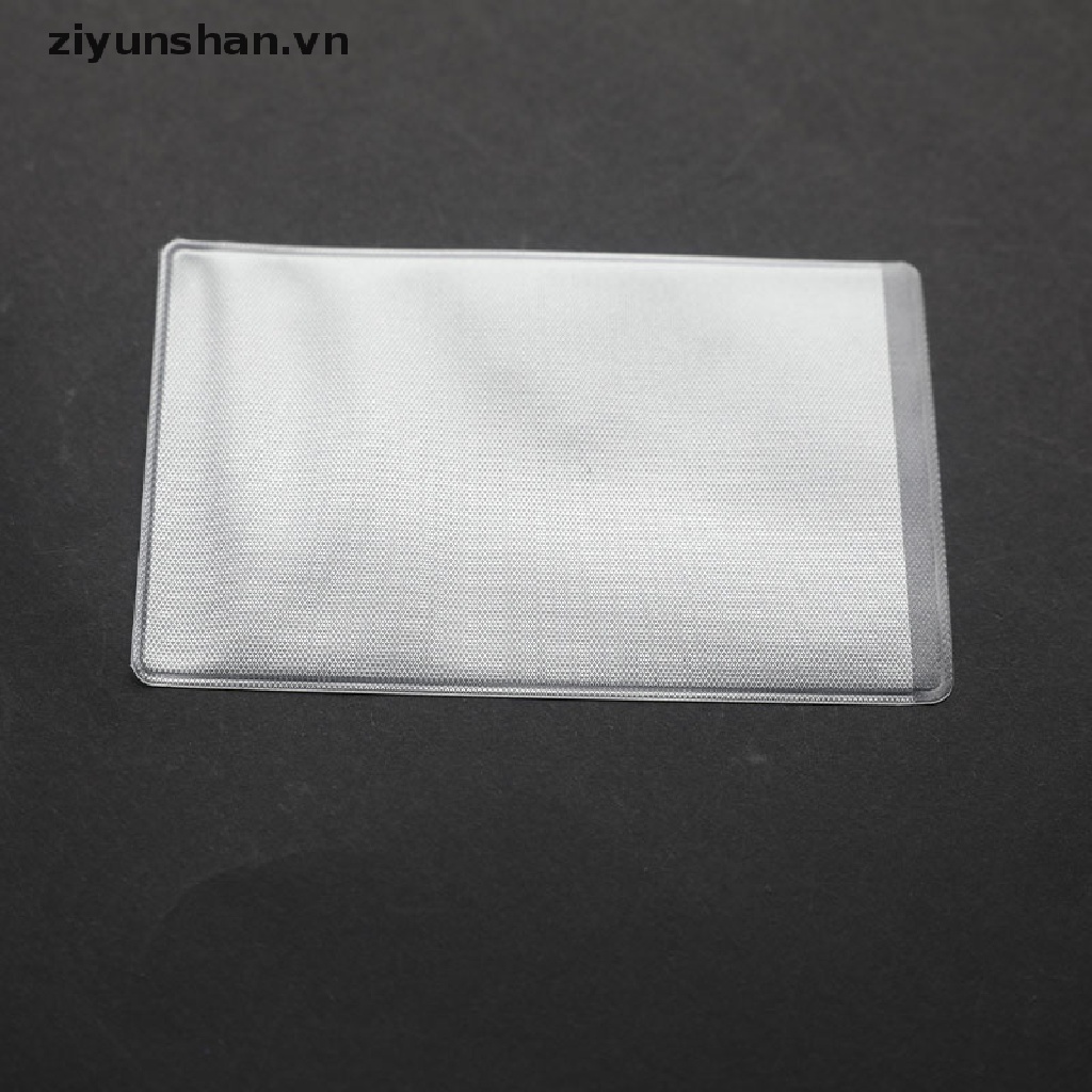 ziyunshan 10PCS PVC Clear Card Cover To Protect Credit Cards Waterproof  Card Holder Bag vn