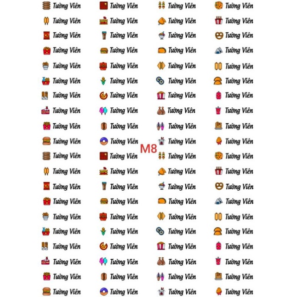 STICKER IN TÊN MẪU ĐỘC ĐÁO