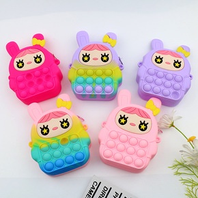 Túi Pop It Thời Trang Cho Bé Gái Giá Rẻ Đeo Chéo Giảm Căng Thẳng Bóp Bong Bóng Hình Thỏ Xinh Dễ Thương - BỐ KHỦNG LONG