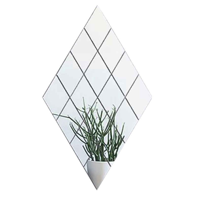 Giấy dán tường tráng gương hình vuông 15cm kiểu mosaic trang trí phòng tắm